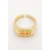 Eleganten prstan, ART529, zlate barve
