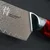 Santoku nož RESIN FUTURE 17 cm, rdeč, Dellinger
