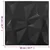 Zidne panele 12 pcs Dijamant crna 50 x 50 cm XPS pjena