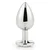 SuperLove Anal Jewel Silver-Clear Large