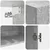 Set ormara 2 pcs Betonska siva Konstruirano drvo