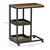 Homestar Stranska miza industrijskega sloga 51x33x66 cm rjava