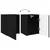 Set TV komoda Zidne 4 pcs Crna Konstruirano drvo