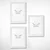 Lessentiel Maison Set ramova za slike 3BFC1007_1521, 15x21cm, 3 komada, Beli