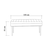 Conceptum Hypnose Trpezarijska klupa Vina Bench 110x48x40cm Bež-Tamnoplava