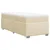 Vidaxl Box spring postelja z vzmetnico krem 90x190 cm blago