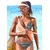 VENICE BEACH Bikini zgornji del  rjava / zelena / oranžna / bela