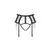 Halter pojas Bravelle crne boje - S/M
