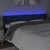 LED uzglavlje plavo 163x16x78/88 cm od tkanine