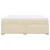 Vidaxl Box spring postelja z vzmetnico krem 180x200 cm blago