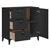 Komoda VIKEN crna 80 x 40 x 80 cm od konstruiranog drva