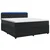 vidaXL Postelja boxspring z vzmetnico Črna 160 x 200 cm Žamet
