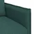 vidaXL Kavč Temno zelena 195 x 82 x 85 cm Kovina