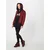 Womens Light Bomber jacket in burgundy