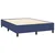 Box spring postelja z vzmetnico modra 140x200 cm blago