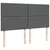 Vidaxl Box spring postelja z vzmetnico temno siva 200x200 cm blago
