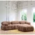 ATELIER DEL SOFA Fotelja Bubble O1 Brown Bouclette