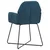 vidaXL Jedilni stoli 2 pcs Žamet Modra 55 x 50 x 84 cm