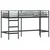 Okvir Krevet za Dječji Loft Crna 99,5 x 190 cm Čelik