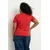 Trendyol Curve Ženska majica Tbbss25Bf00062, Crvena