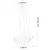 LED luster na sajli CASHMERE LED/75W/230V prečnik 60 cm bela