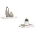 Polica na zidu Zidne 2 pcs Bijeli mramor 40 x 23,5 x 4 cm