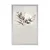 Plakat minimalistični listi v boho dizajnu - 30x45 silver