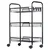 Vilde 568029 - Metalna polica na 3 nivoa (crna ),  44 x 26 x 63 cm