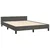 Vidaxl Posteljni okvir brez vzmetnice temno siv 140x190 cm žamet