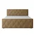 Livetastic BOXSPRING POSTELJA 180 cm  x 200 cm , les, kovina, umetna masa, tekstil bež