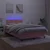 Vidaxl Box spring postelja z vzmetnico LED roza 120x190 cm žamet