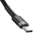 Kabel Baseus cafule Type-C na Type-C 3A sivo crni 1m
