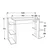 Hanah home Radni sto 122,7x77x45cm Orah