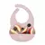 Bo Jungle silikonski slinček Pastel Pink