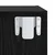 Set TV komoda Zidne 2 pcs Crni hrast 37 x 37 x 107 cm