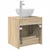Umivaonik s policom Hrast sonoma 49,5 x 41 x 64,5 cm