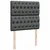 Vidaxl Box spring postelja z vzmetnico temno siva 90x190 cm blago