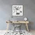 Decormat Podloga za stol Black and white pattern 120x90 cm 2 cm