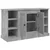 Komoda siva boja betona 100x35,5x60 cm od konstruiranog drva