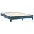 Vidaxl Box spring postelja z vzmetnico temno modra 140x190cm žamet