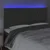LED uzglavlje tamnosivo 200x7x118/128 cm baršunasto