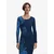 Desigual Obleka modra/temno modra/bela