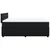 Vidaxl Box spring postelja z vzmetnico črna 160x200 cm žamet