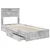 Krevet s od storage Betonski sivi 90 x 190 cm Konstruirano drvo