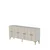 Hanah Home komoda Ida 180, 180 cm, bela / travertin / zlatna