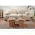 Hanah Home Klub sto Sanctuary, 110x41.5x45cm, Braon