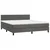 Vidaxl Box spring postelja z vzmetnico temno siva 160x200 cm žamet
