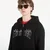Mikina Thrasher Flame Embroidered Zip Hoodie Black M