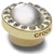 Crocs JIBBITZ TINY WHITE CIRCLE GEM, vložki za obutev, srebrna 10015198