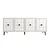 Hanah Home Konzola Yuka 150, 150x75x32 cm, Bela